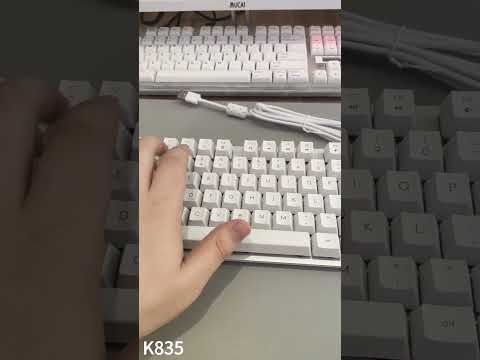 Logitech K835 Mini Mechanical Wired Keyboard, Green Shaft (Black) - YouTube Video