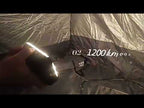 Multifunctional Outdoor Camping Light USB Rechargeable Tent Light(Black) - YouTube Video