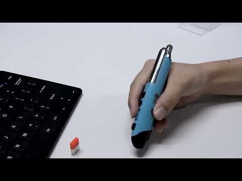 PR-08 1600DPI 6 Keys 2.4G Wireless Electronic Whiteboard Pen Multi-Function Pen Mouse PPT Flip Pen(White) - YouTube Video