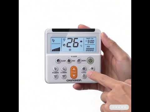 CHUNGHOP K-660E Universal Air Conditioner Remote Control - YouTube Video