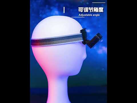 USB Charging Running Strong Bald Headlight Fishing Camping Waterproof Light, Style: 3 Light Head - YouTube Video
