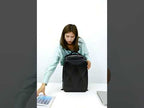 160 Large Capacity ABS Waterproof Laptop Backpack with USB Charging Port(Light Grey) - YouTube Video
