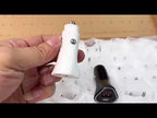 TE-P23 38W PD USB-C / Type-C + QC3. 0 USB Triangle Car Charger + USB-C / Type-C to 8 Pin Data Cable, Length: 1m(Black) - YouTube Video