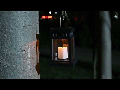 Solar LED Starry Wind Lantern Festival Decoration Retro Copper Wire String Light(Colorful) - YouTube Video