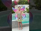 PVC Sequin Rainbow Swimming Ring, Inner Diameter:100cm(Mermaid) - YouTube Video