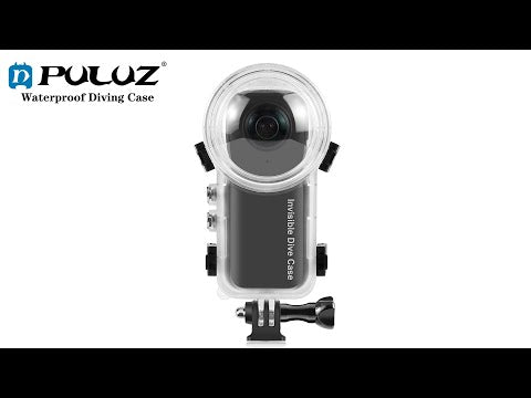 For Insta360 X4 PULUZ 50m Waterproof Sealed Diving Case (Transparent) - YouTube Video