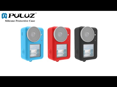 For DJI Osmo Action 5 Pro / 4 / 3 PULUZ Silicone Protective Case with Lens Cap (Black) - YouTube Video