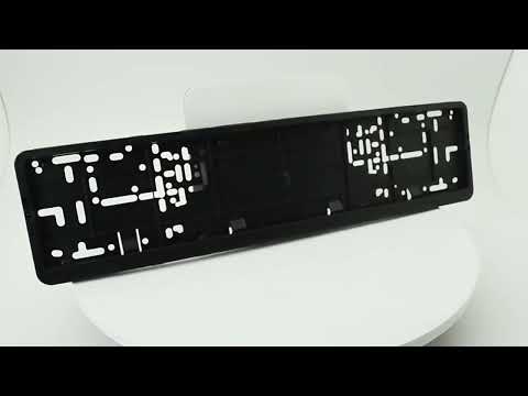 European Plastic Car License Plate Modified Frame Holder(XC-W040) - YouTube Video