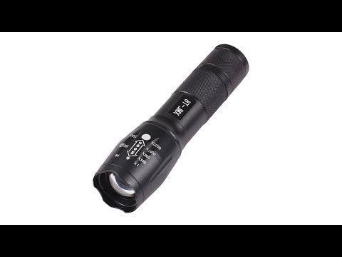 10W T6 Aluminum Alloy Flashlight Zoomable - YouTube Video