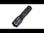 10W T6 Aluminum Alloy Flashlight Zoomable - YouTube Video