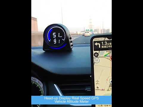 Head-up Display Real Speed GPS Vehicle Altitude Meter(A430G) - YouTube Video