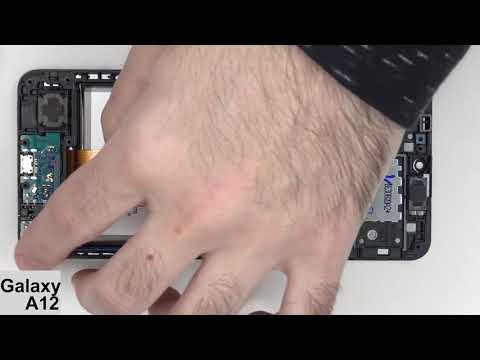 For Samsung Galaxy A12 Front Housing LCD Frame Bezel Plate - YouTube Video