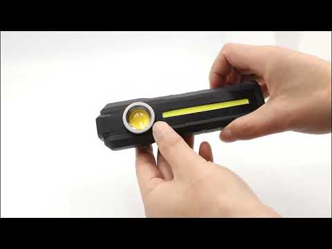 1902A Folding Magnet Car Inspection Light Work Maintenance Lamp Emergency COB LED USB Charging Lamp - YouTube Video