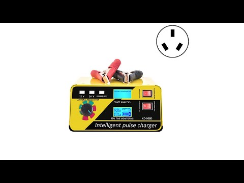 KD-908D Lead-Acid Battery Intelligent Repair Charger Car Battery Charger US Plug - YouTube Video