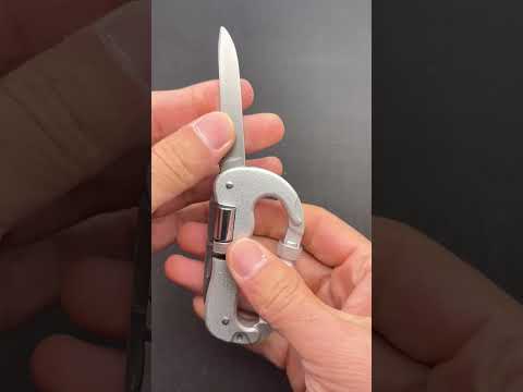 Multifunctional Folding Security Self Defense Folding Saw Carabiner Hanging Buckle Wild Survival Equipment - YouTube Video