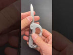 Multifunctional Folding Security Self Defense Folding Saw Carabiner Hanging Buckle Wild Survival Equipment - YouTube Video