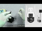 QX103 Humanoid Recognition AI Alarm WiFi Dome Dual IP Camera(EU Plug) - YouTube Video