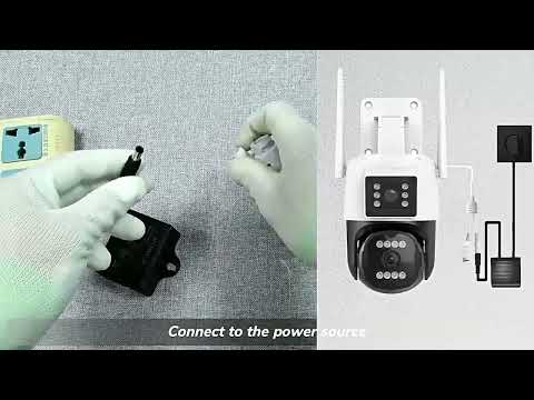 QX103 Humanoid Recognition AI Alarm WiFi Dome Dual IP Camera(EU Plug) - YouTube Video