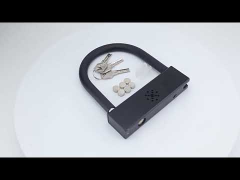 Car U-shaped Anti-theft Alarm Lock(Black) - YouTube Video