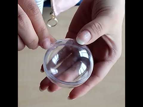 5 PCS Transparent Christmas Ball Hollow Plastic Sphere Ball Shaped Eternal Flower Ball Wedding Gifts Gift Box, Size: 10 x 10cm - YouTube Video