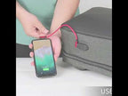 16 inch Large Capacity Password Lock Anti-Theft Laptop Backpack With USB Port(Black) - YouTube Video