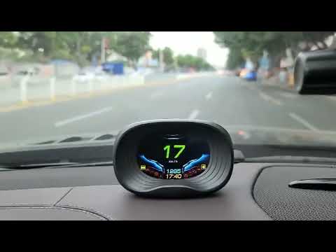 P20 OBD2 + GPS Mode Car Head-up Display HUD Overspeed / Speed / Water Temperature / Engine Failure Alarm - YouTube Video