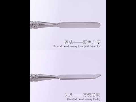 L Size Make-up Square Stainless Steel Palette - YouTube Video