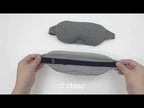 Wire Nose Adjustable Breathable Sleeping Eye Mask(Black) - YouTube Video