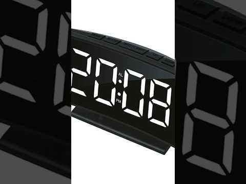 DS-3621L-2 Multifunctional LED Curved Screen Display Electronic Digital Clock(White) - YouTube Video