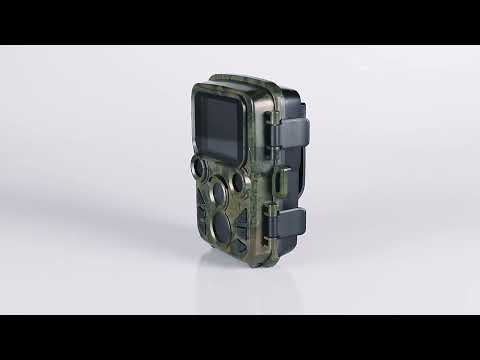 H5812 4K HD Outdoor Night Vision Monitor Animal Infrared Induction Hunting Camera(Camouflage) - YouTube Video