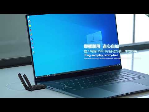 COMFAST 972AX 5400Mbps WiFi6 Free Drive USB Wireless Network Card - YouTube Video