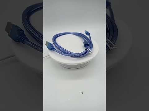 Normal USB 2.0 AM to BM Cable, with 2 core, Length: 5m(Blue) - YouTube Video