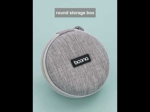 2 PCS Baona BN-F002 Data Cable Charger EVA Storage Bag Box(Gray) - YouTube Video