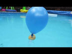 Baby Toys Wooden Balloon Boat Balloon Powered Boat Child Wooden Bath Toys - YouTube Video