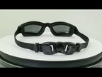 HD Waterproof and Anti-fog Electroplating Swimming Goggles(Gray) - YouTube Video