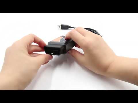 OBD ELM327 V1.5 USB Car Fault Diagnostic Cable with Switch (Black) - YouTube Video