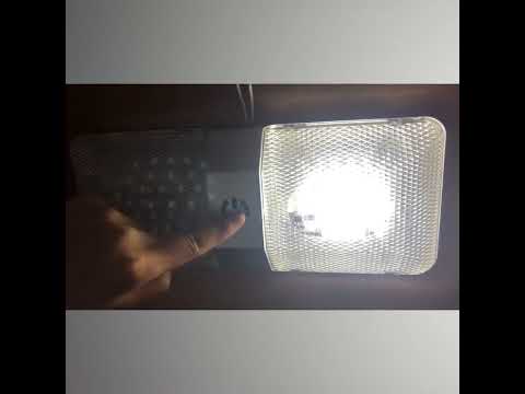 D4376S DC11-18V 3.6W 6000-6500K IP50 24LEDs SMD-5050 Marine RV Dimmable LED Dome Light Ceiling Lamp, with Touch Control - YouTube Video
