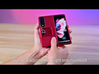 For iPhone Duo Three-dimensional Folding Holder PC Phone Case(Black) - YouTube Video