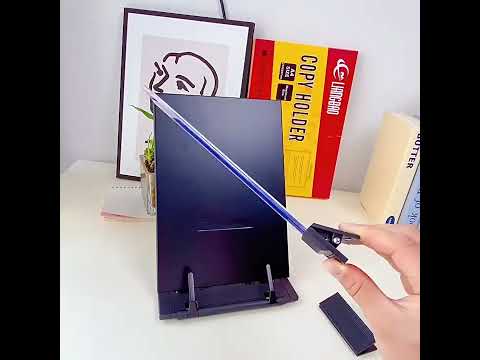 A4 Computer Manuscript Folder Typing Reading Stand(Black) - YouTube Video