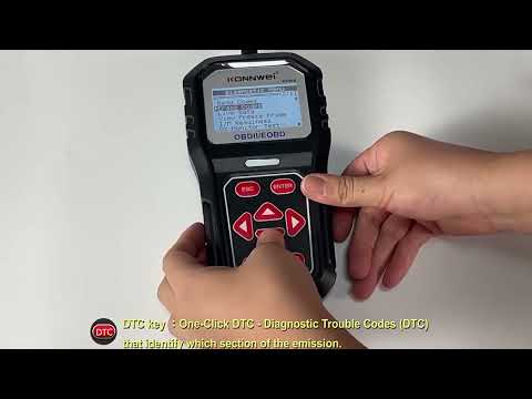KONNWE KW818 Car OBD2 Bluetooth Fault Detector Diagnostic Tools - YouTube Video