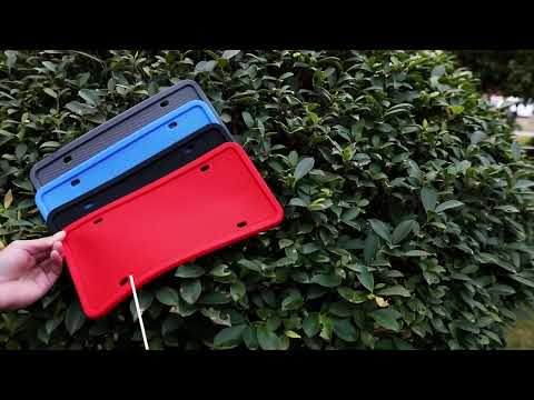 For North American Models Silicone License Plate Frame, Specification: Screw Accessories - YouTube Video