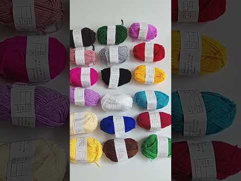 105 In 1 Crochet Kit for Beginners with 18 Colors Yarn Dual Layer Storage Bag - YouTube Video