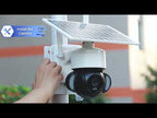 SHIWOJIA IP66 Waterproof 4G 3MP Solar Dome IP Camera, Two-way Audio & PIR Motion Detection & Night Vision, Version:EU(Black) - YouTube Video