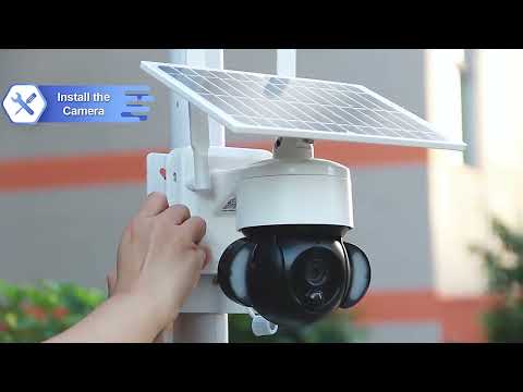 SHIWOJIA IP66 Waterproof 4G 3MP Solar Dome IP Camera, Two-way Audio & PIR Motion Detection & Night Vision, Version:EU(Black) - YouTube Video
