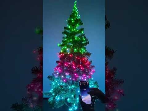 Christmas Decoration USB Copper Wire String Light Bluetooth Mobile APP Control, Length: 20m 200 LEDs - YouTube Video