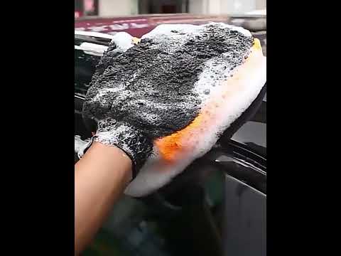 Car Washing Gloves Cleaning Mitt Wash Glove Maintenance Soft Coral Fleece Car Washing Brush Cloth For Motorcycle Auto Home - YouTube Video