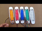 4 PCS MK-338 DC12-24V Truck 12LEDs Side Clearance Maker Light (Red Light) - YouTube Video