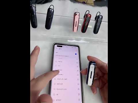 E1 Smart Noise Reduction Unilateral Ear-mounted Bluetooth Earphone (Black Blue) - YouTube Video