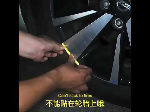 20pcs /Set Car Wheel Reflective Stickers 3D Personal Decoration Tire Warning Stickers(Fluorescence) - YouTube Video