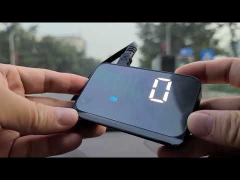 M11 Car OBD2 + GPS Mode Head-up Display HUD Overspeed / Speed / Water Temperature Alarm - YouTube Video